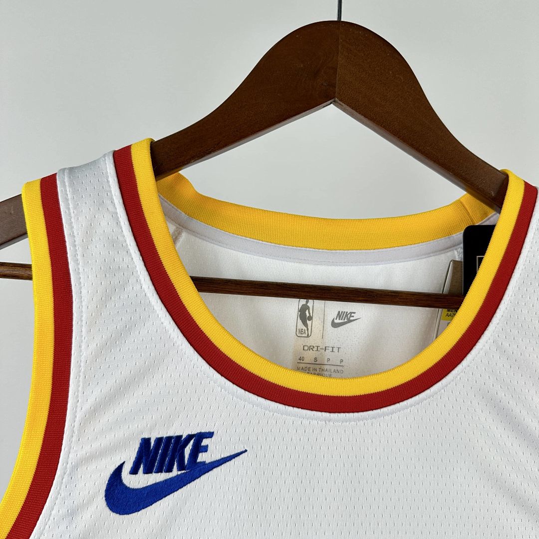 2025 Golden State Warriors Curry #30 Retro NBA Jersey 8
