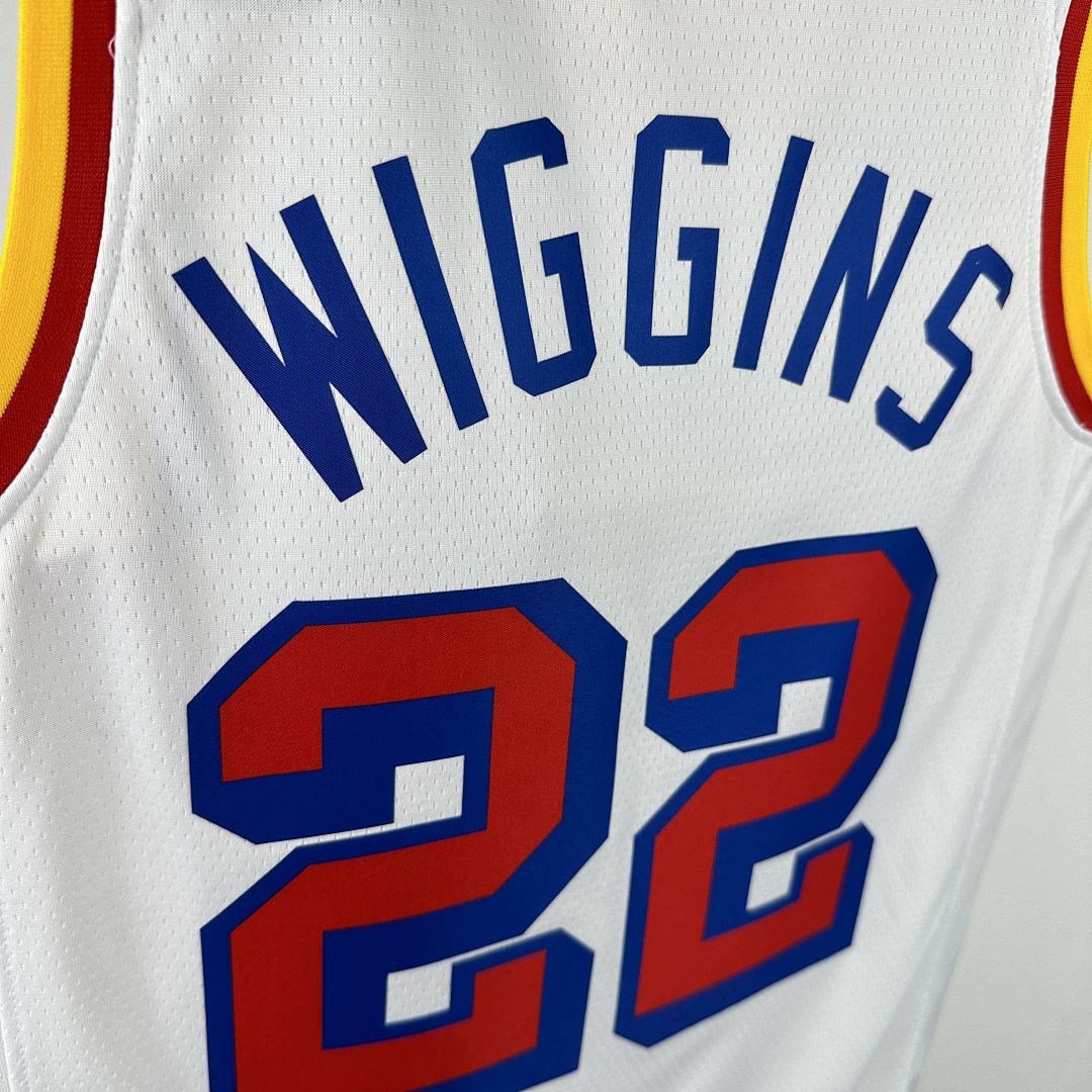 2025 Golden State Warriors Wiggins #22 Retro NBA Jersey 2