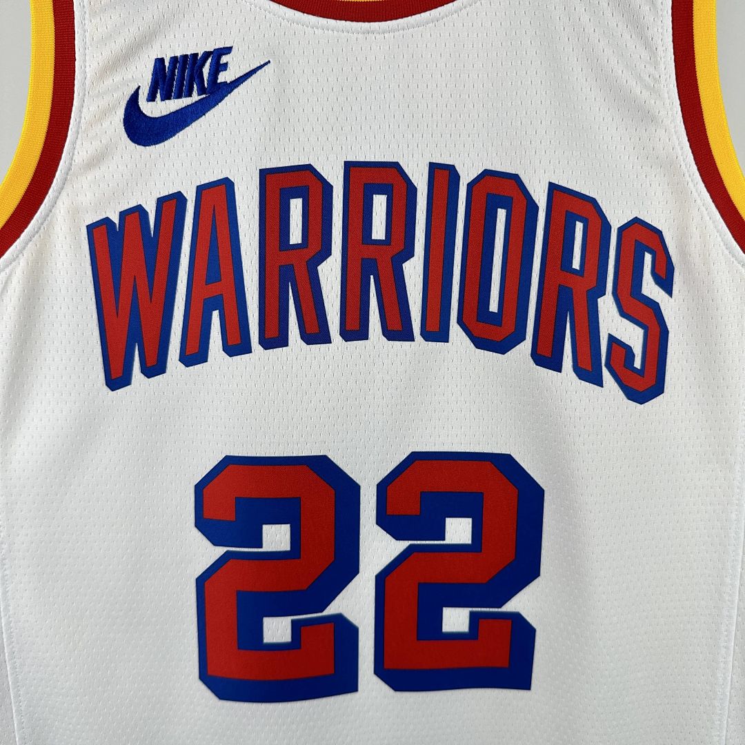 2025 Golden State Warriors Wiggins #22 Retro NBA Jersey 4