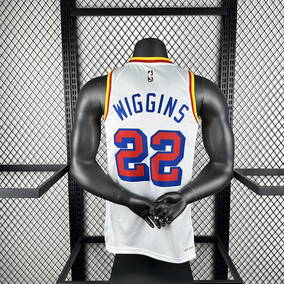2025 Golden State Warriors Wiggins #22 Retro NBA Jersey 6