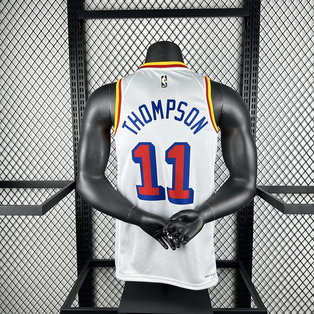 2025 Golden State Warriors Thompson #11 Retro NBA Jersey 10