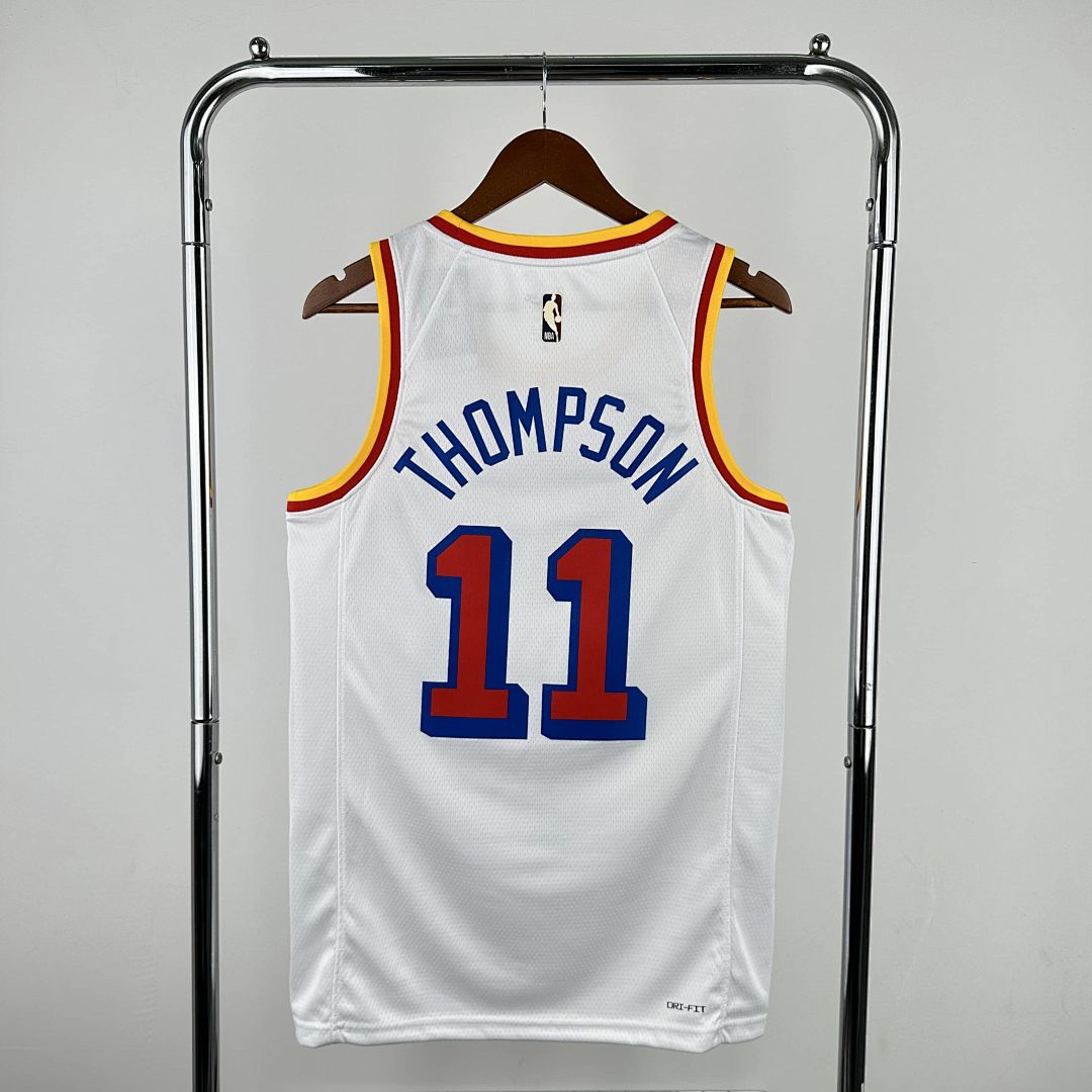 2025 Golden State Warriors Thompson #11 Retro NBA Jersey 11