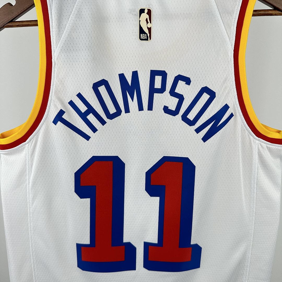 2025 Golden State Warriors Thompson #11 Retro NBA Jersey 3