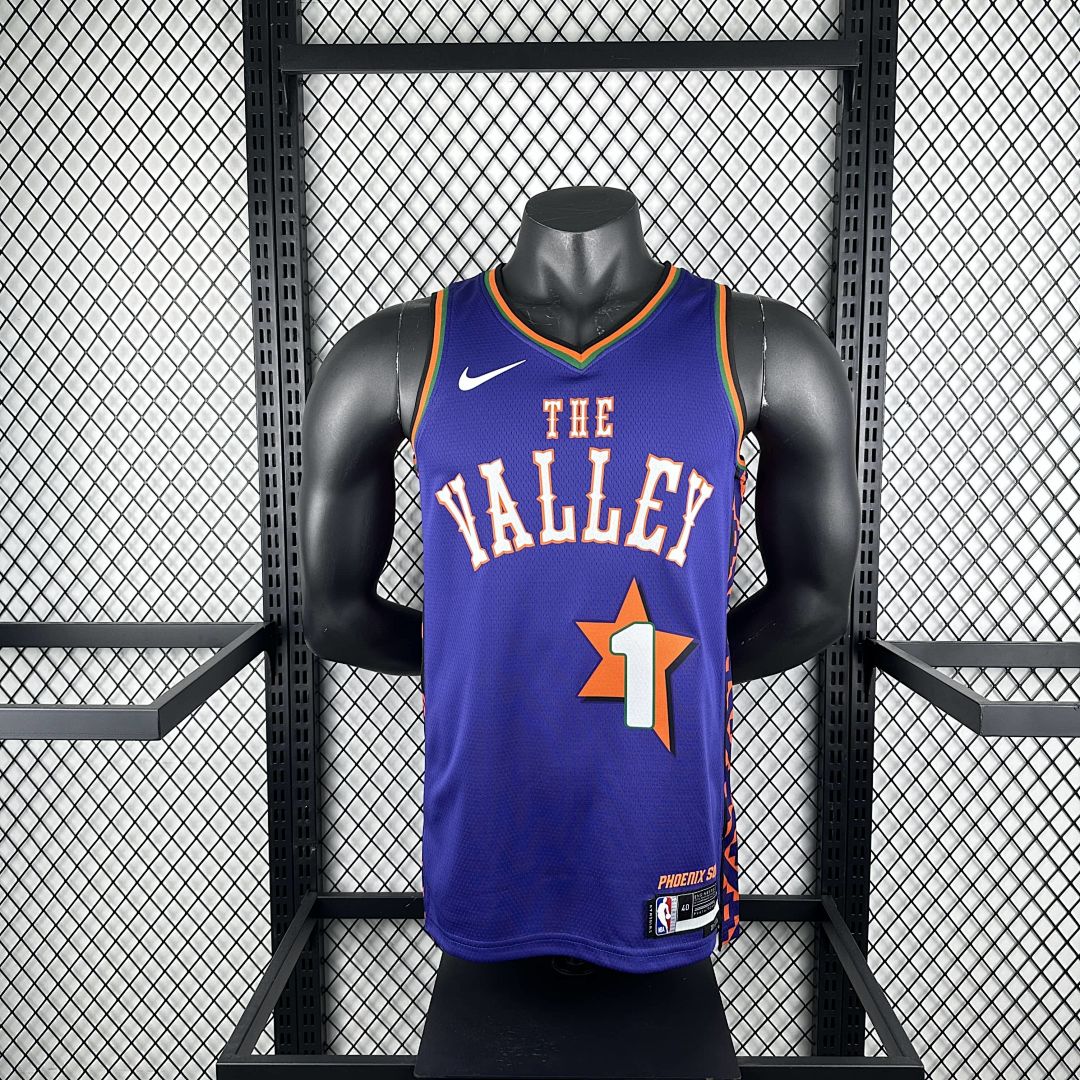 2025 Phoenix Suns Booker #1 City Edition NBA Jersey