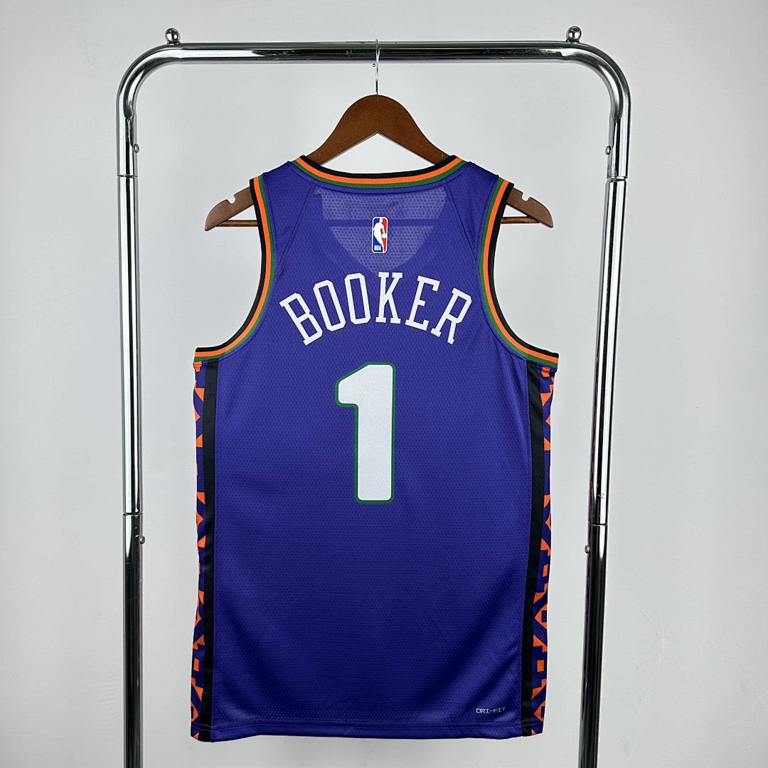 2025 Phoenix Suns Booker #1 City Edition NBA Jersey 10