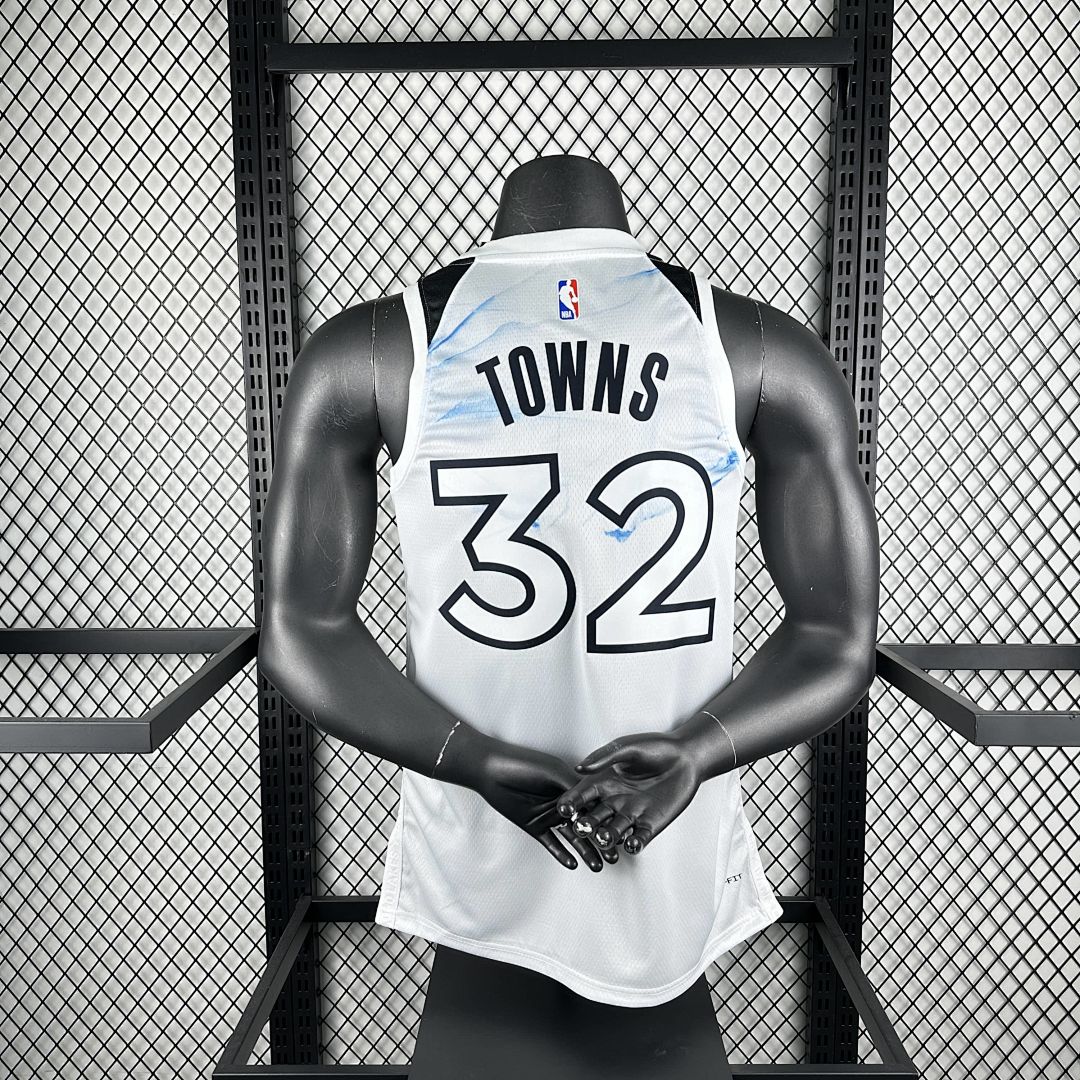 2025 Minnesota Timberwolves Towns #32 City Edition NBA Jersey 2