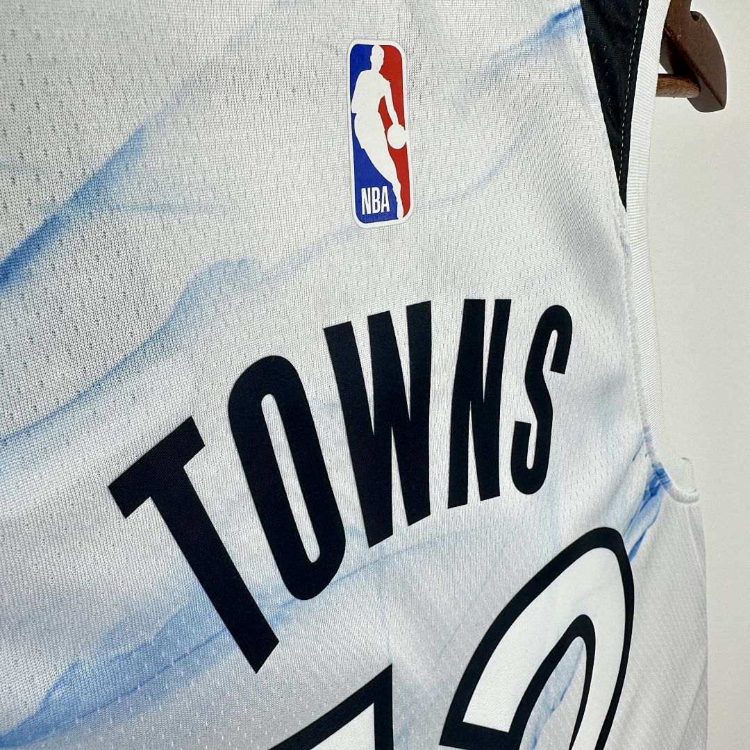 2025 Minnesota Timberwolves Towns #32 City Edition NBA Jersey 5