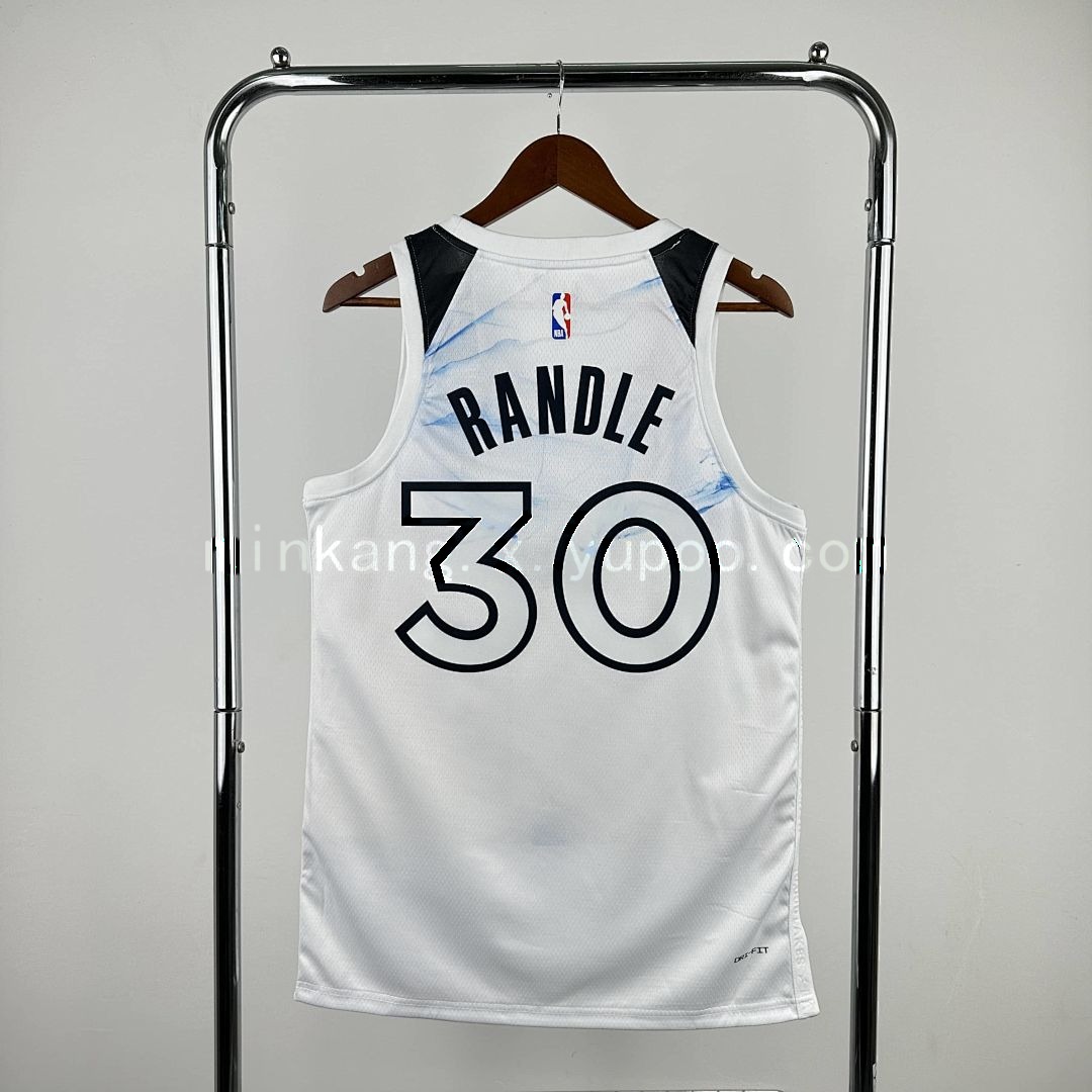 2025 Minnesota Timberwolves Randle #30 City Edition NBA Jersey 10