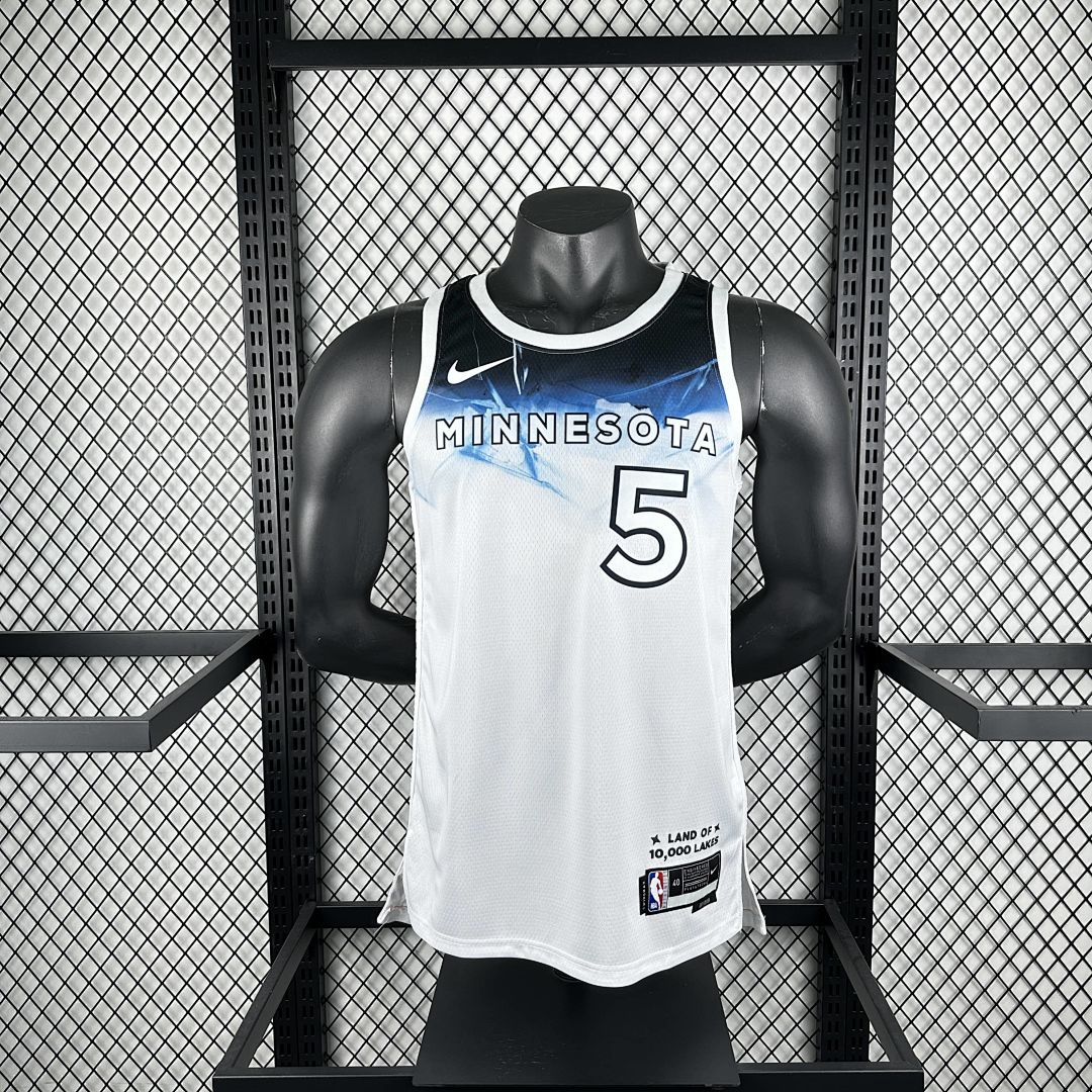 2025 Minnesota Timberwolves Edwards #5 City Edition NBA Jersey