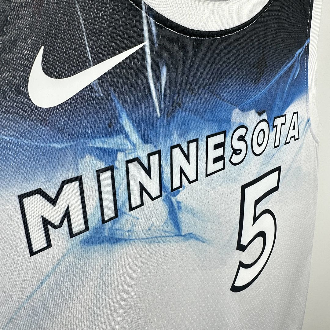 2025 Minnesota Timberwolves Edwards #5 City Edition NBA Jersey 7