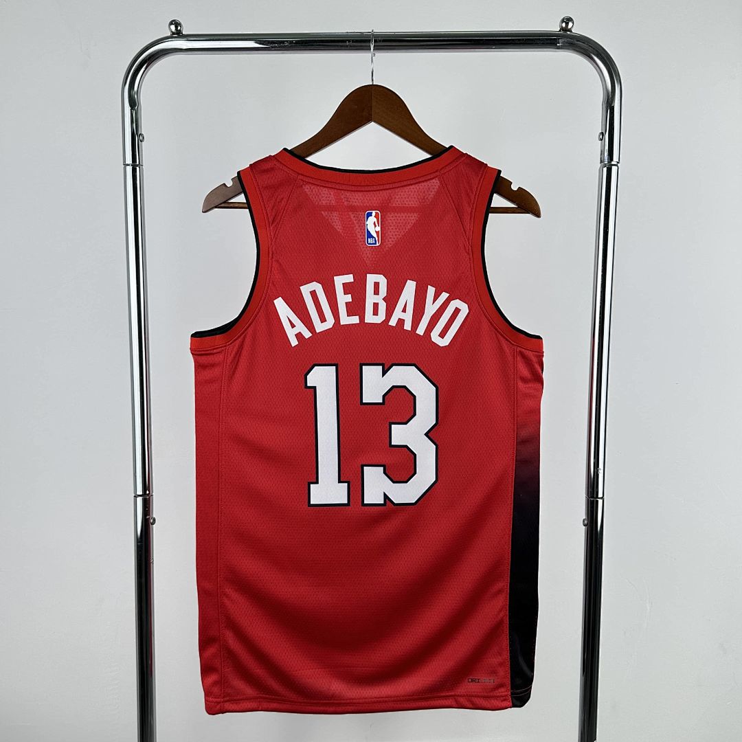 2025 Miami Heat Adebayo #13 City Edition NBA Jersey 10