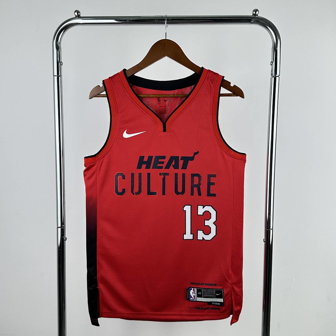 2025 Miami Heat Adebayo #13 City Edition NBA Jersey 11