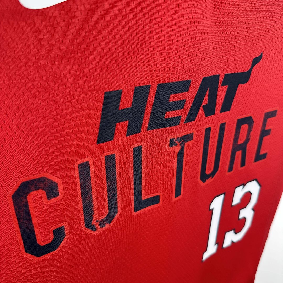 2025 Miami Heat Adebayo #13 City Edition NBA Jersey 7
