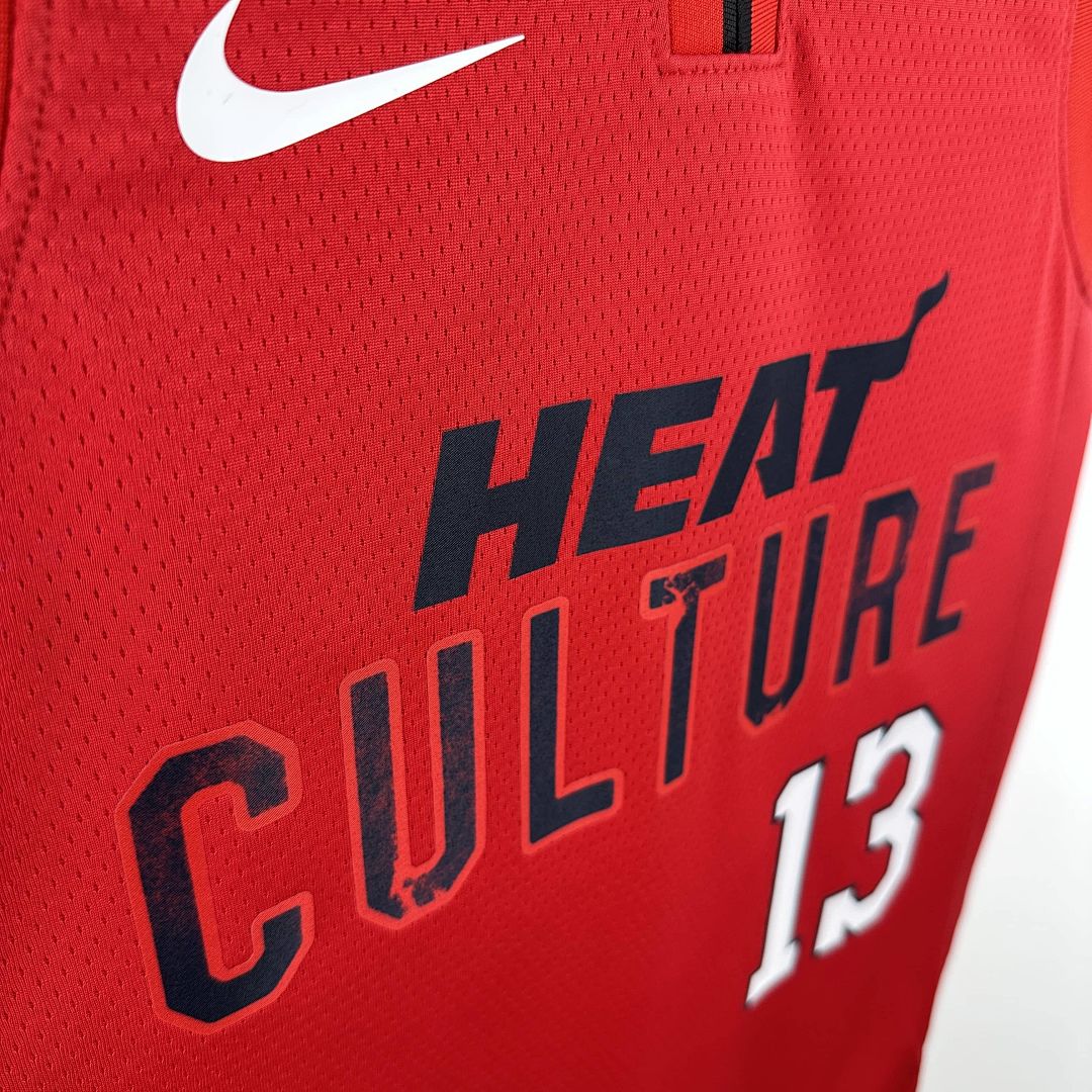 2025 Miami Heat Adebayo #13 City Edition NBA Jersey 8
