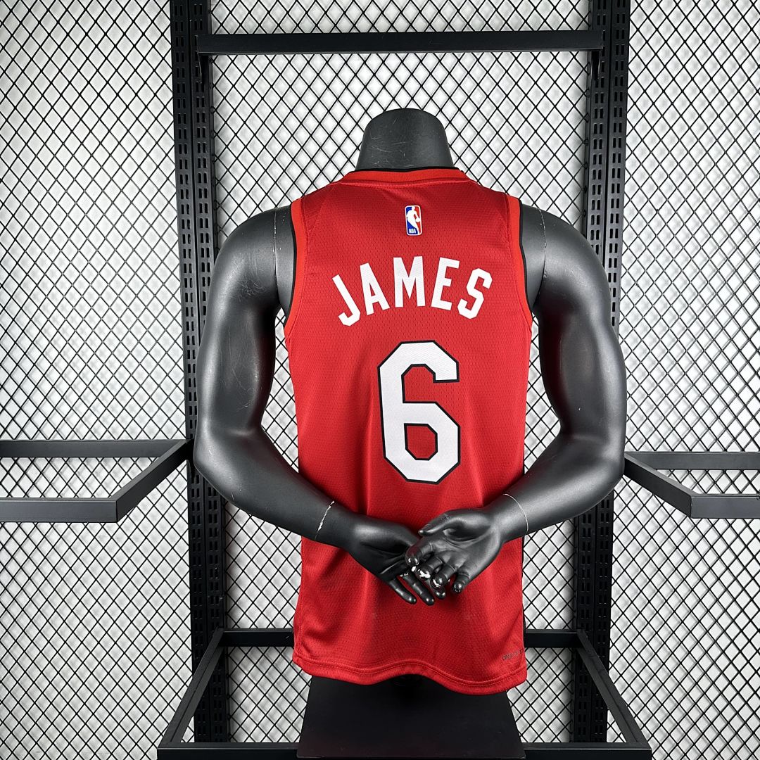 2025 Miami Heat James #6 City Edition NBA Jersey 2