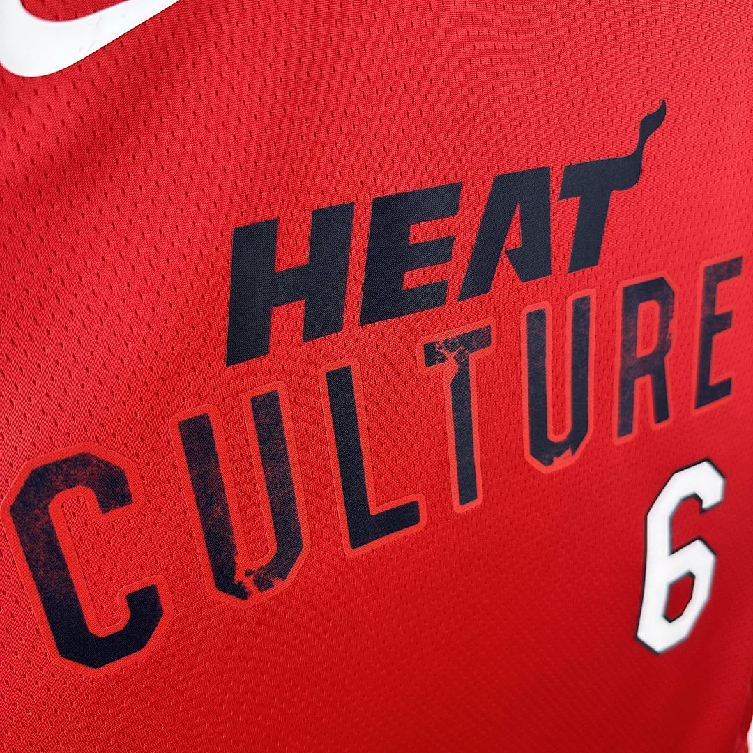 2025 Miami Heat James #6 City Edition NBA Jersey 7