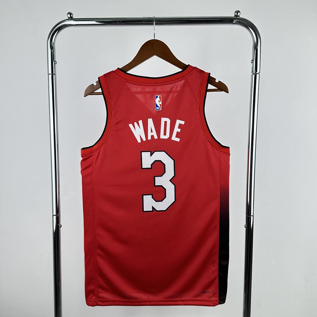 2025 Miami Heat Wade #3 City Edition NBA Jersey 10