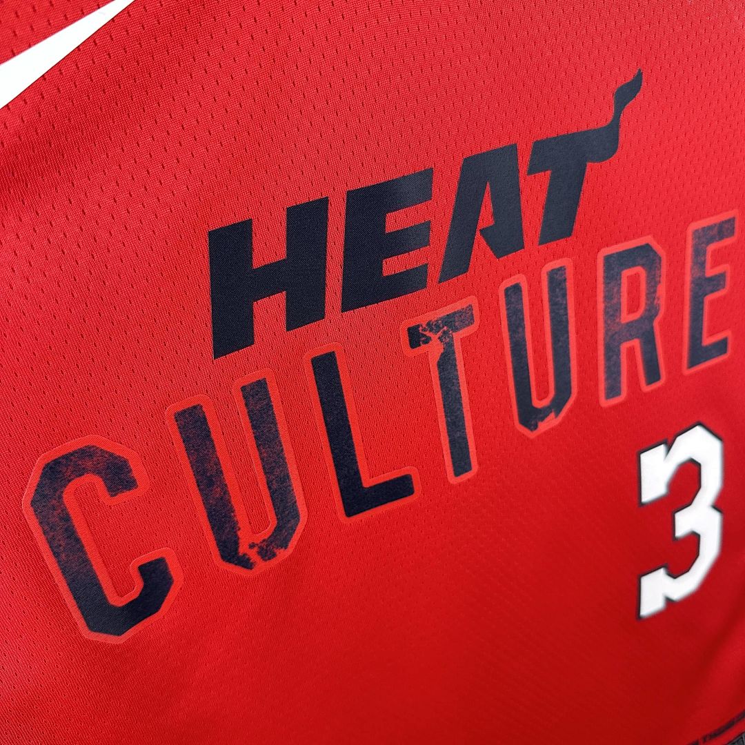 2025 Miami Heat Wade #3 City Edition NBA Jersey 7