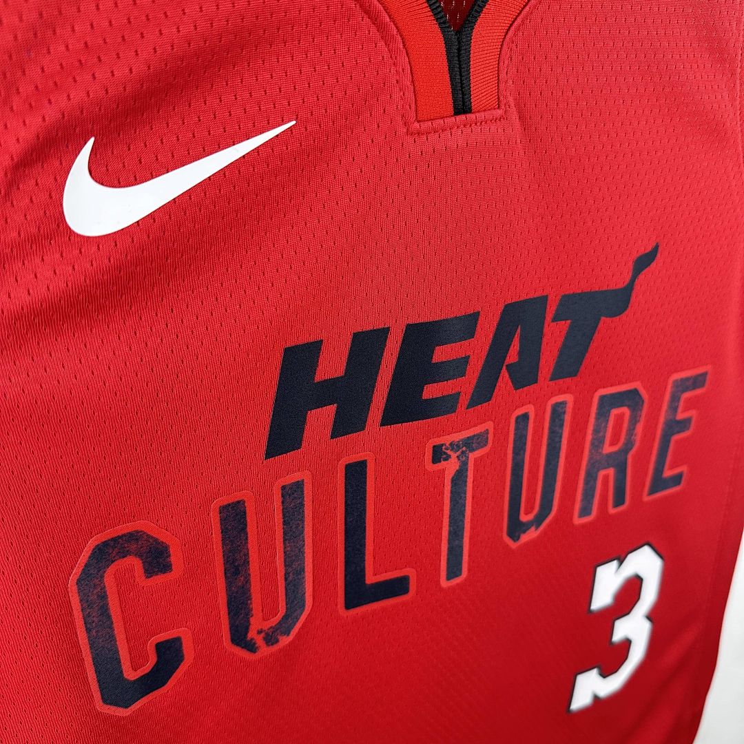 2025 Miami Heat Wade #3 City Edition NBA Jersey 8