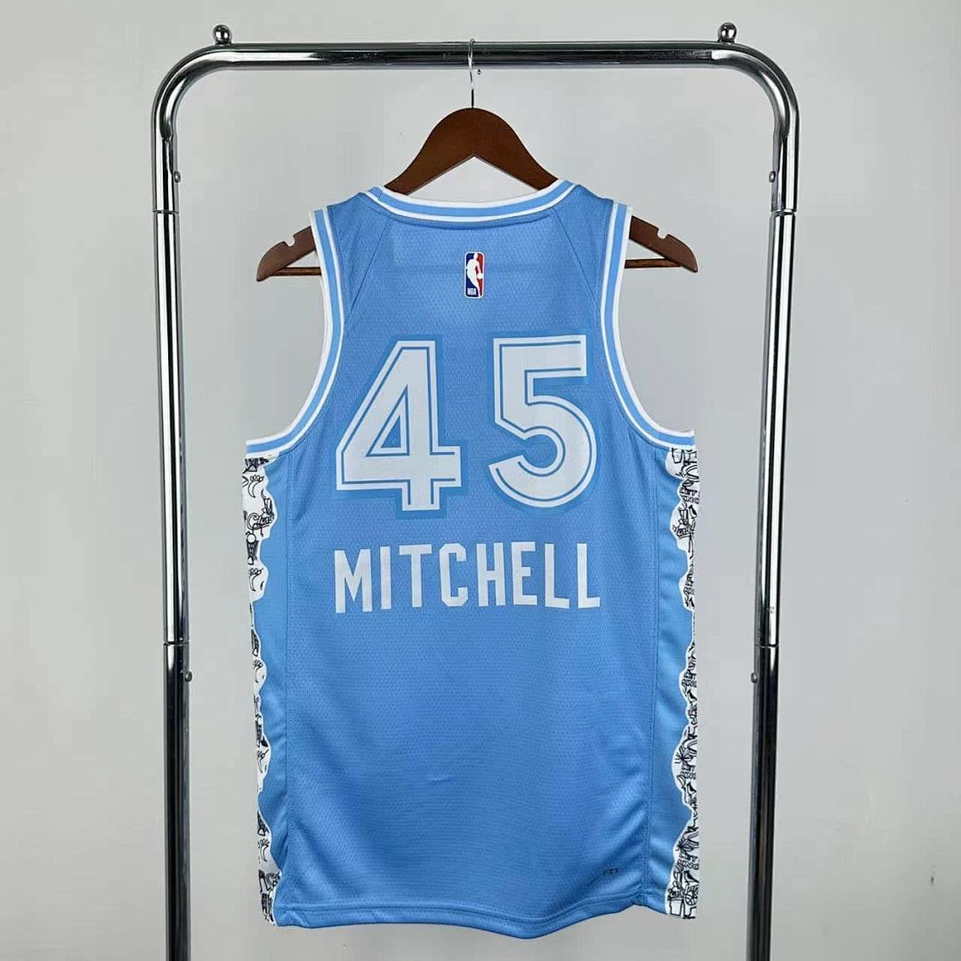 2025 Cleveland Cavaliers Mitchell #45 City Edition NBA Jersey 11