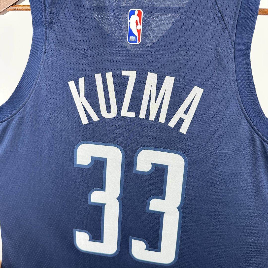 2025 Washington Wizards Kuzma #33 Statement Edition NBA Jersey 4