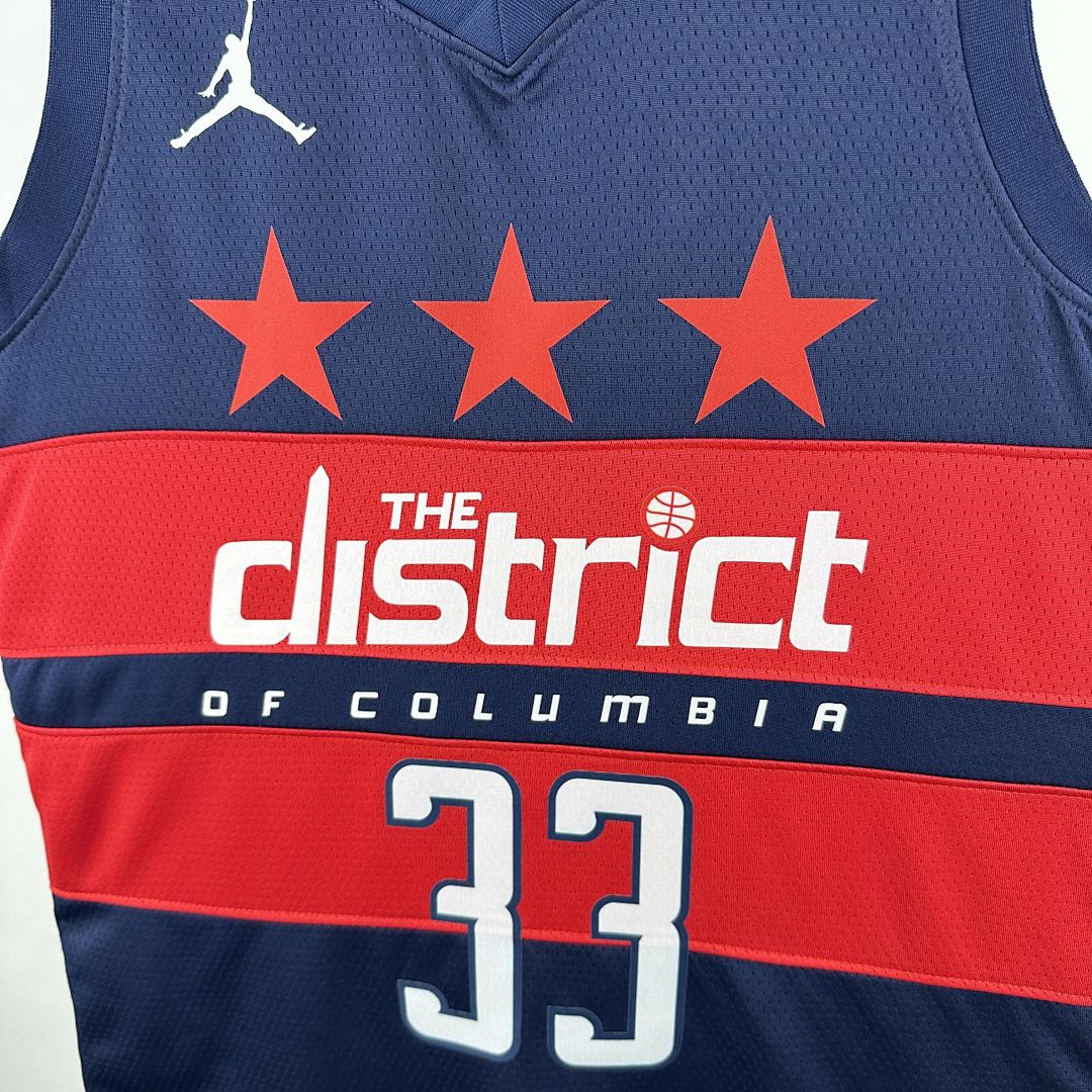 2025 Washington Wizards Kuzma #33 Statement Edition NBA Jersey 7