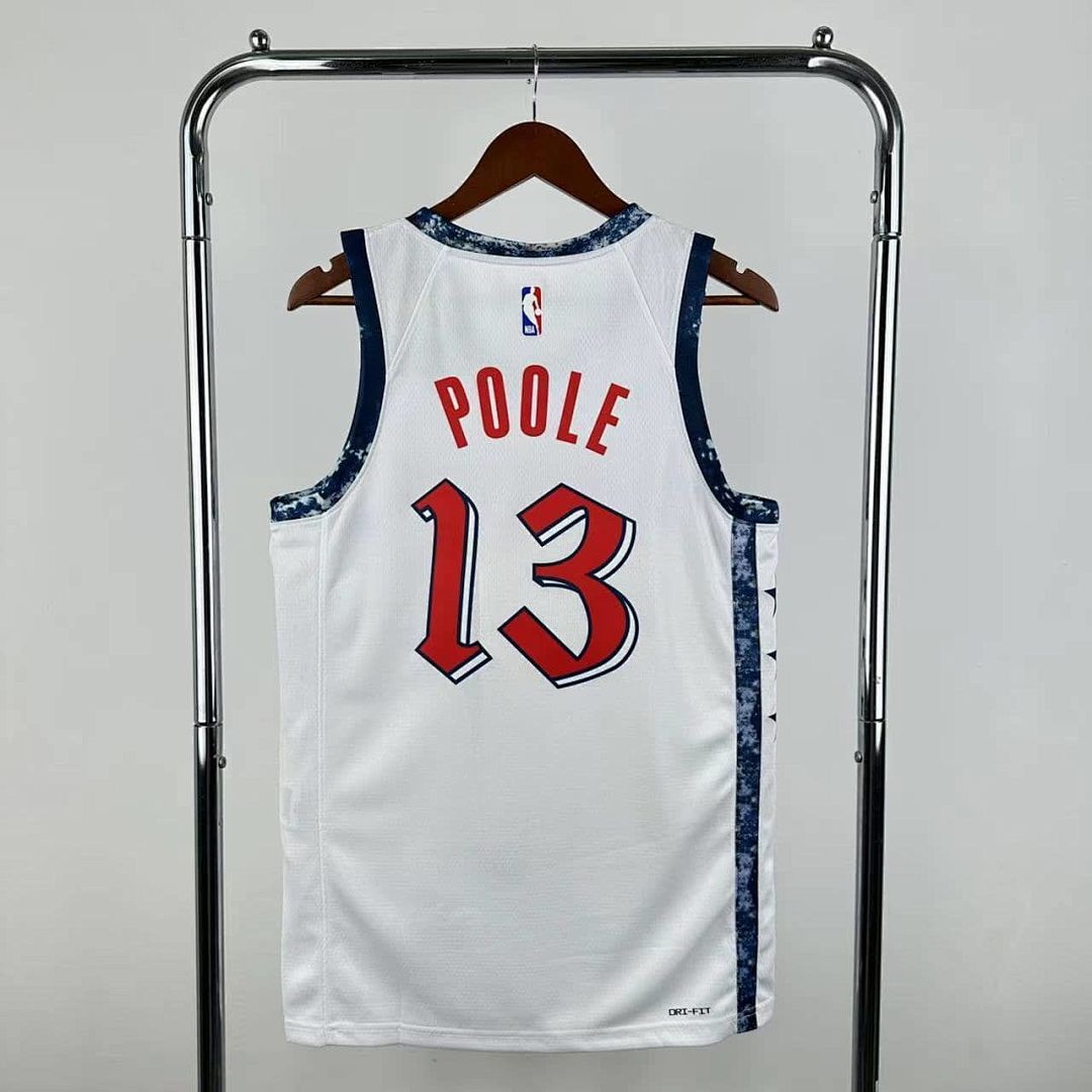 2025 Washington Wizards Poole #13 City édition NBA maillot 10