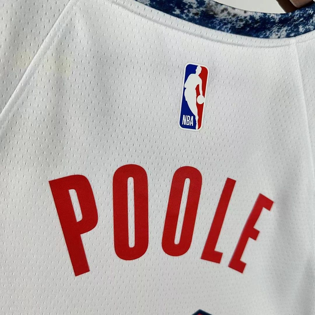 2025 Washington Wizards Poole #13 City édition NBA maillot 4