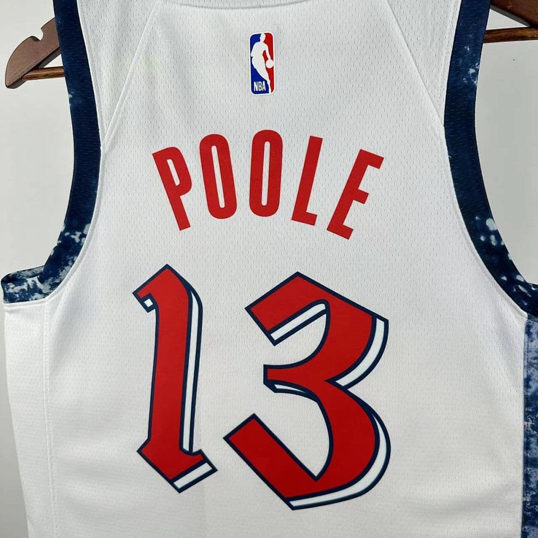 2025 Washington Wizards Poole #13 City édition NBA maillot 5
