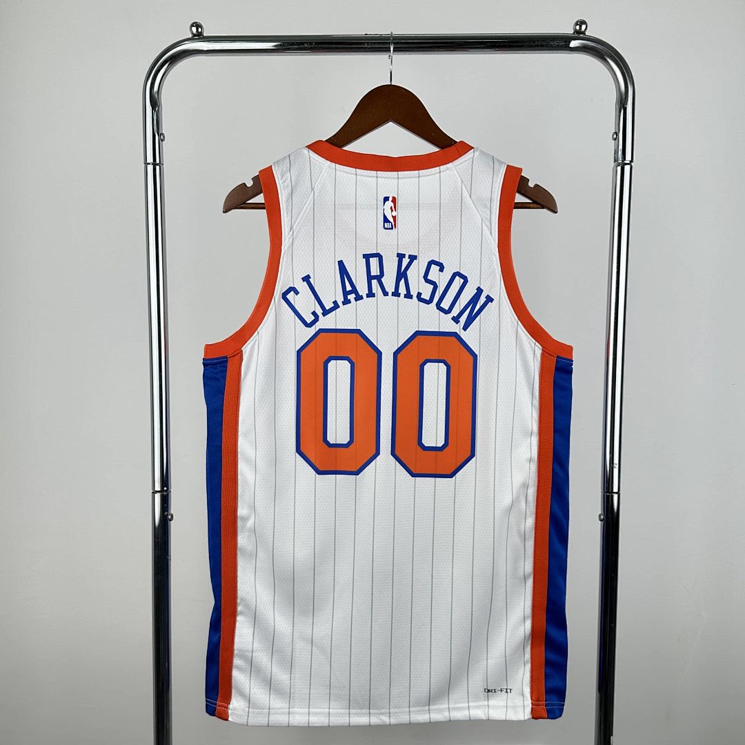 2025 New York Knicks Clarkson #00 City Edition NBA Jersey 10
