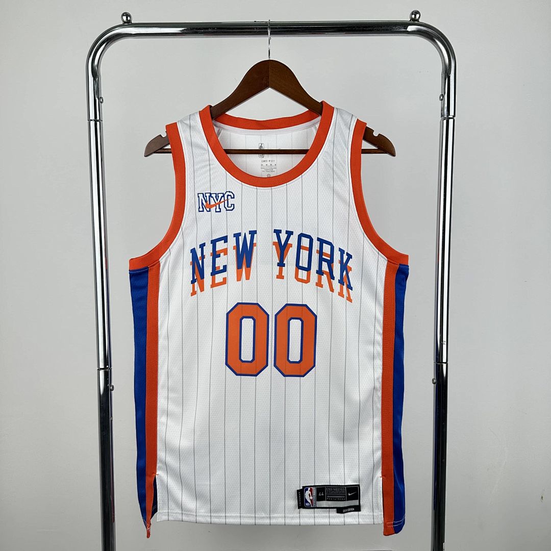 2025 New York Knicks Clarkson #00 City Edition NBA Jersey 11