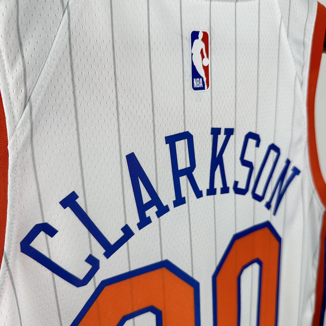 2025 New York Knicks Clarkson #00 City Edition NBA Jersey 4