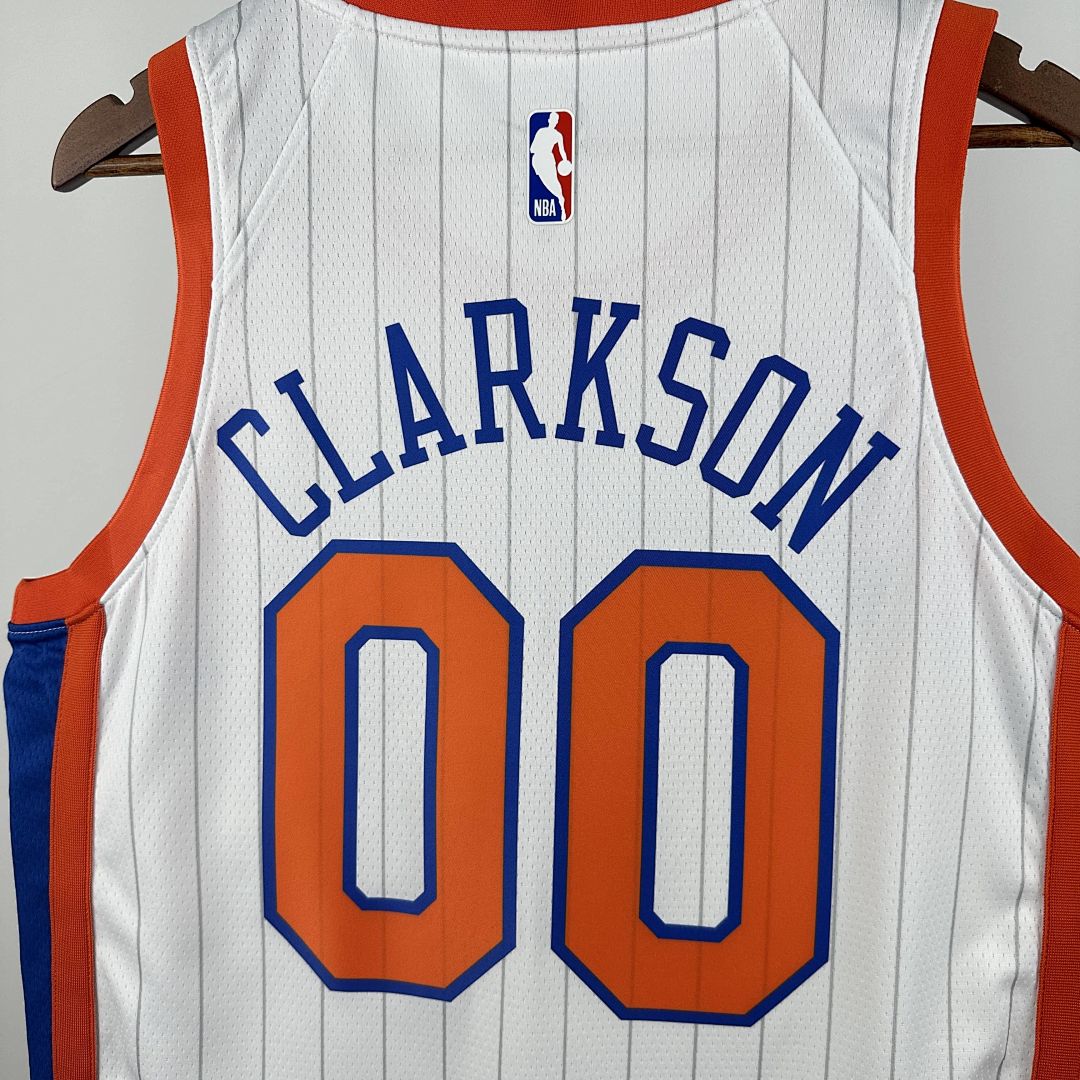 2025 New York Knicks Clarkson #00 City Edition NBA Jersey 5