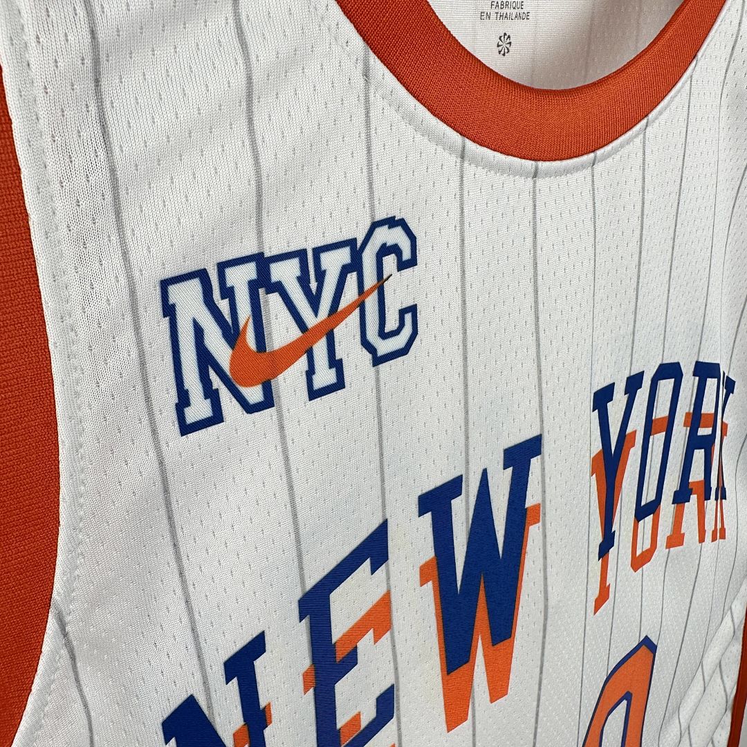 2025 New York Knicks Clarkson #00 City Edition NBA Jersey 7