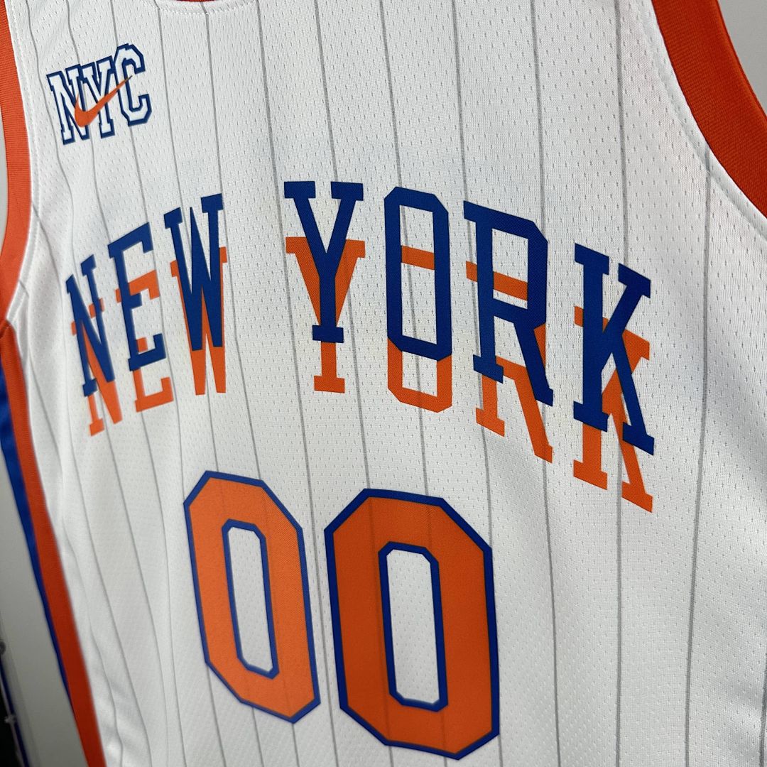 2025 New York Knicks Clarkson #00 City Edition NBA Jersey 8