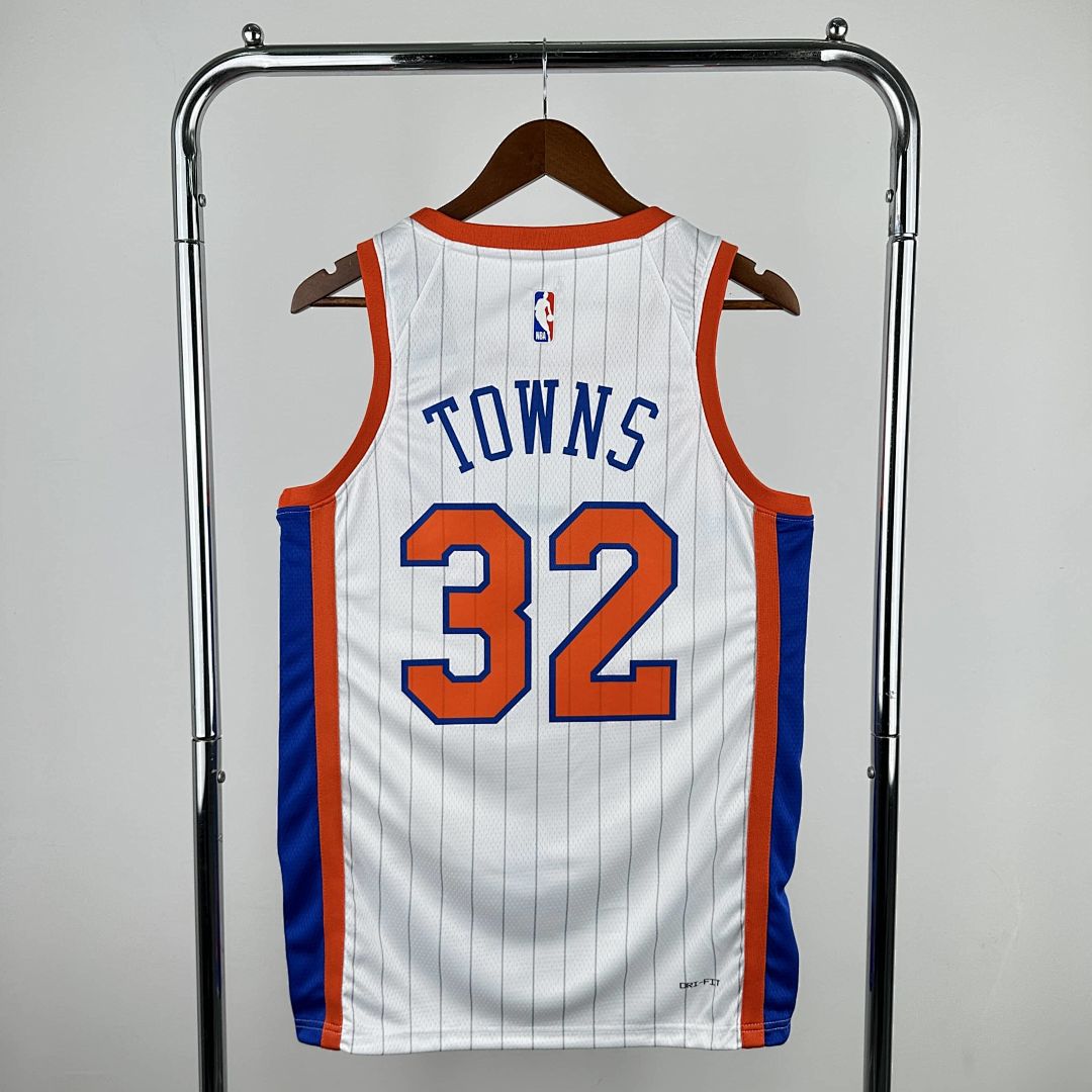 2025 New York Knicks Towns #32 City Edition NBA Jersey 3