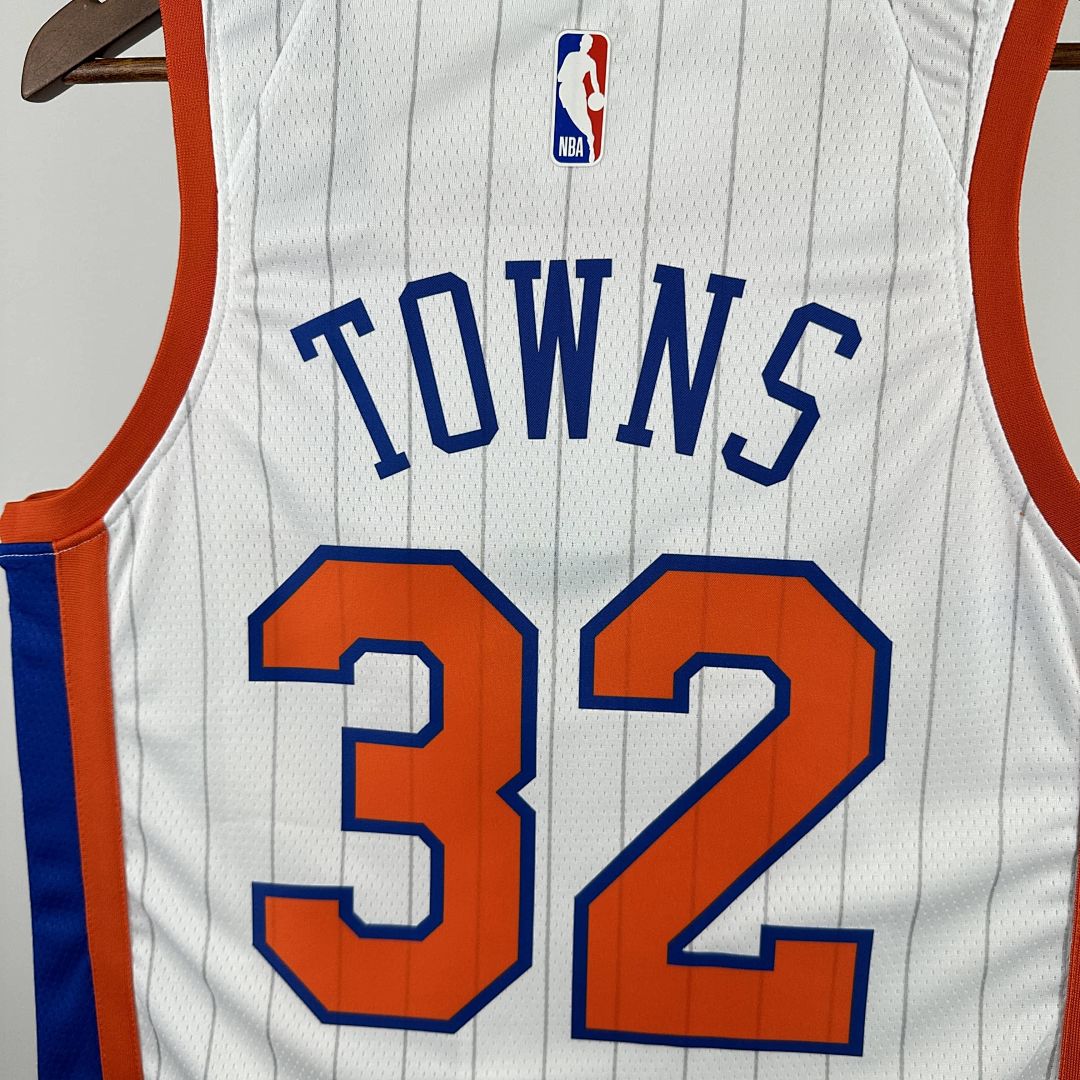 2025 New York Knicks Towns #32 City Edition NBA Jersey 8