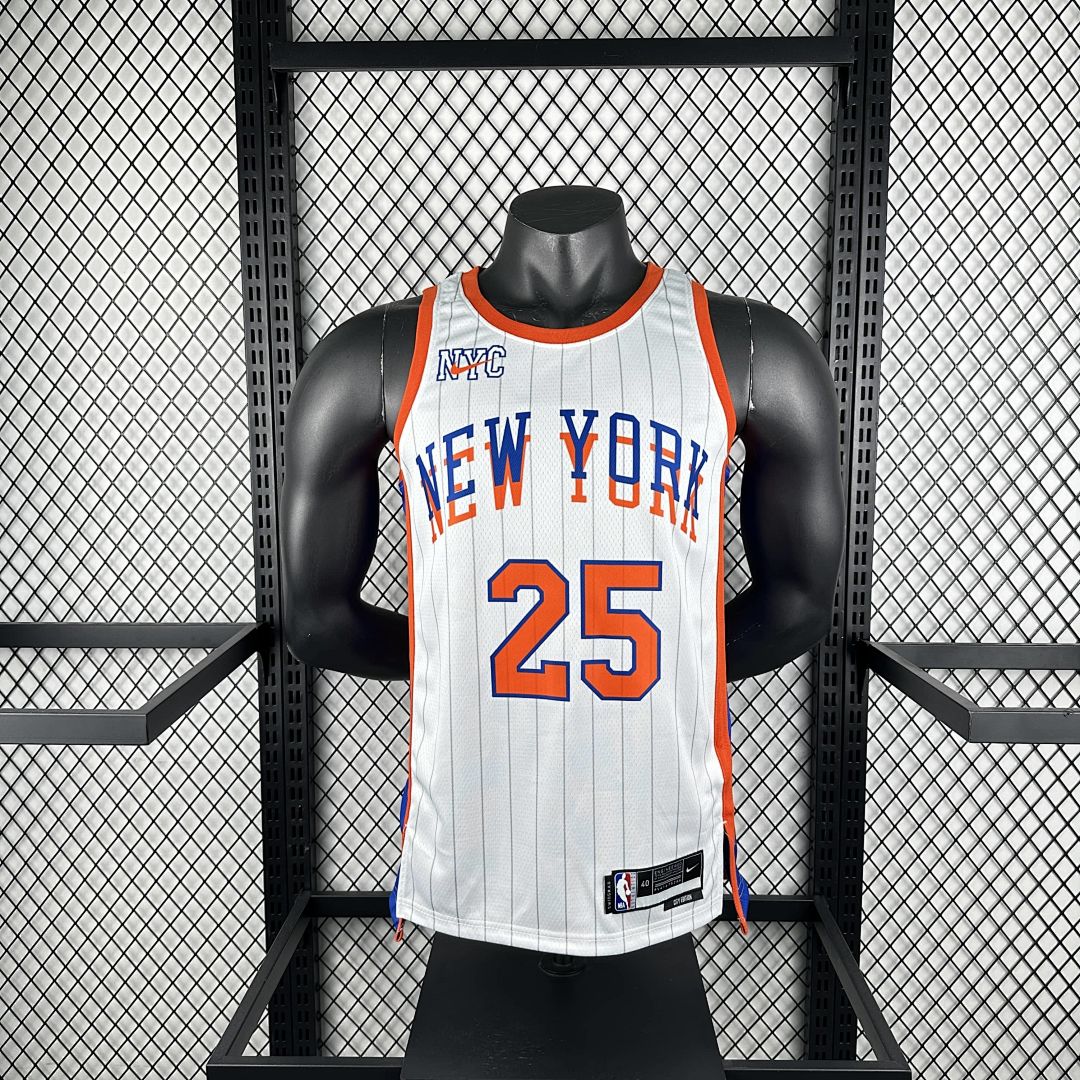 2025 New York Knicks Bridges #25 City Edition NBA Jersey