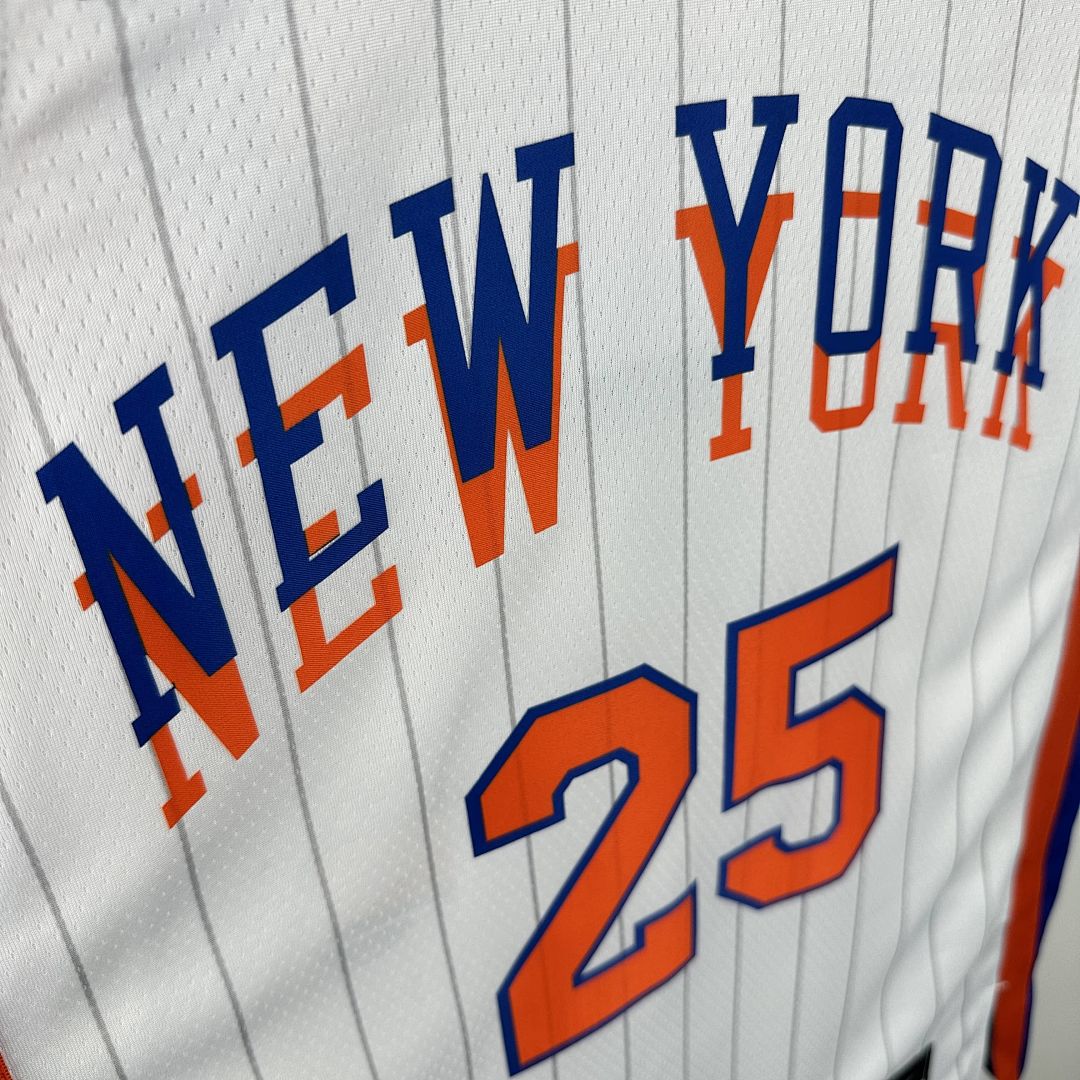 2025 New York Knicks Bridges #25 City Edition NBA Jersey 5