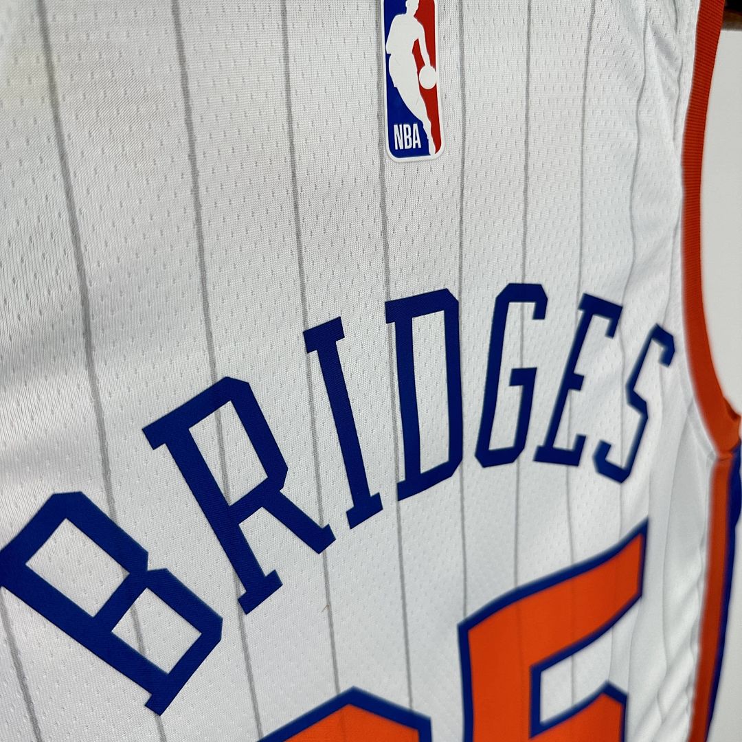 2025 New York Knicks Bridges #25 City Edition NBA Jersey 9