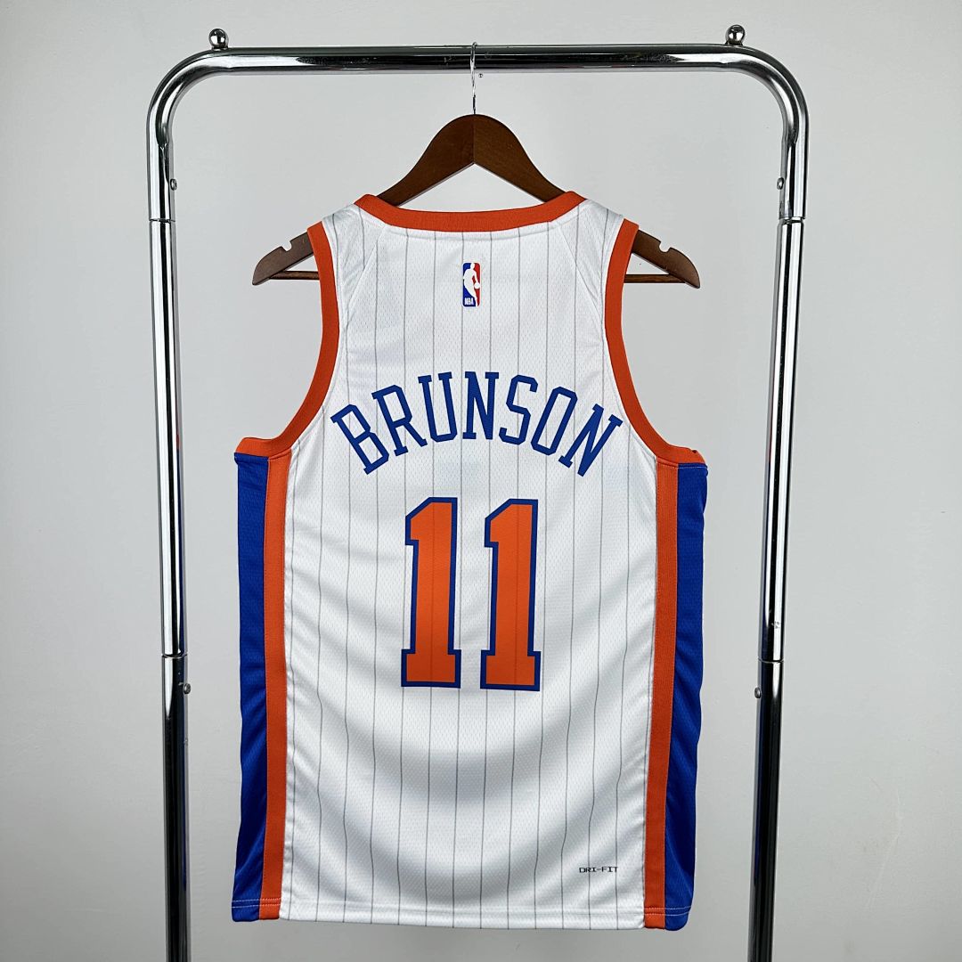 2025 New York Knicks Brunson #11 City Edition NBA Jersey 3