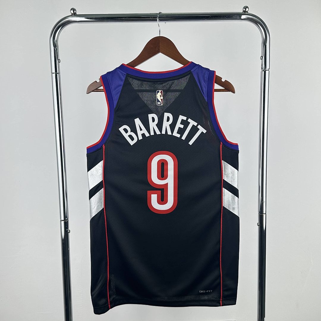 2025 Toronto Raptors Barrett #9 Retro Edition NBA Jersey 11