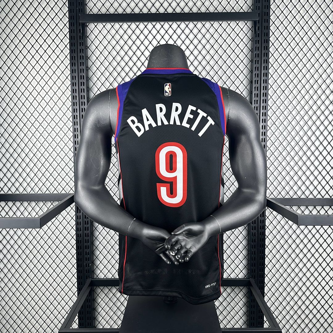 2025 Toronto Raptors Barrett #9 Retro Edition NBA Jersey 2