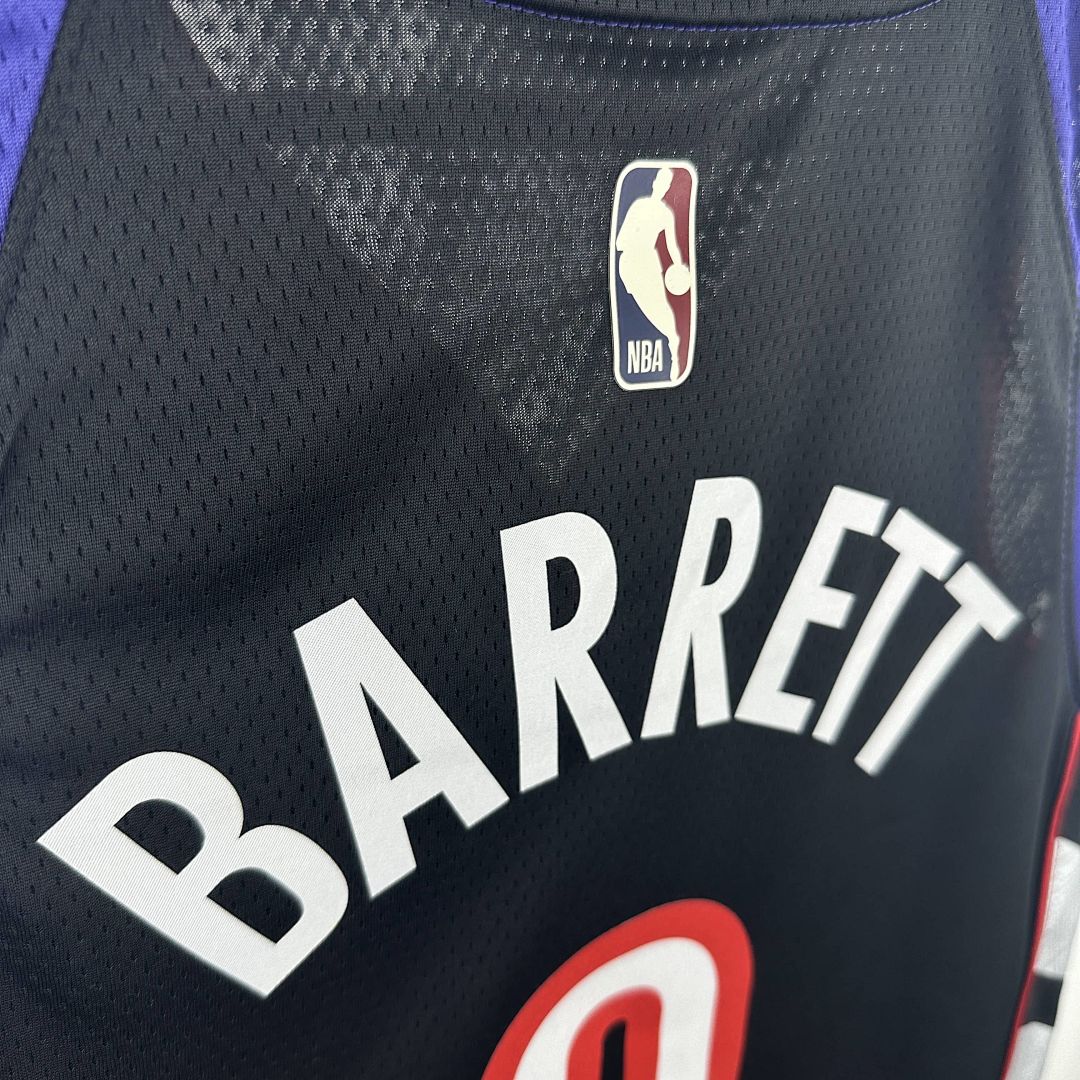 2025 Toronto Raptors Barrett #9 Retro Edition NBA Jersey 5