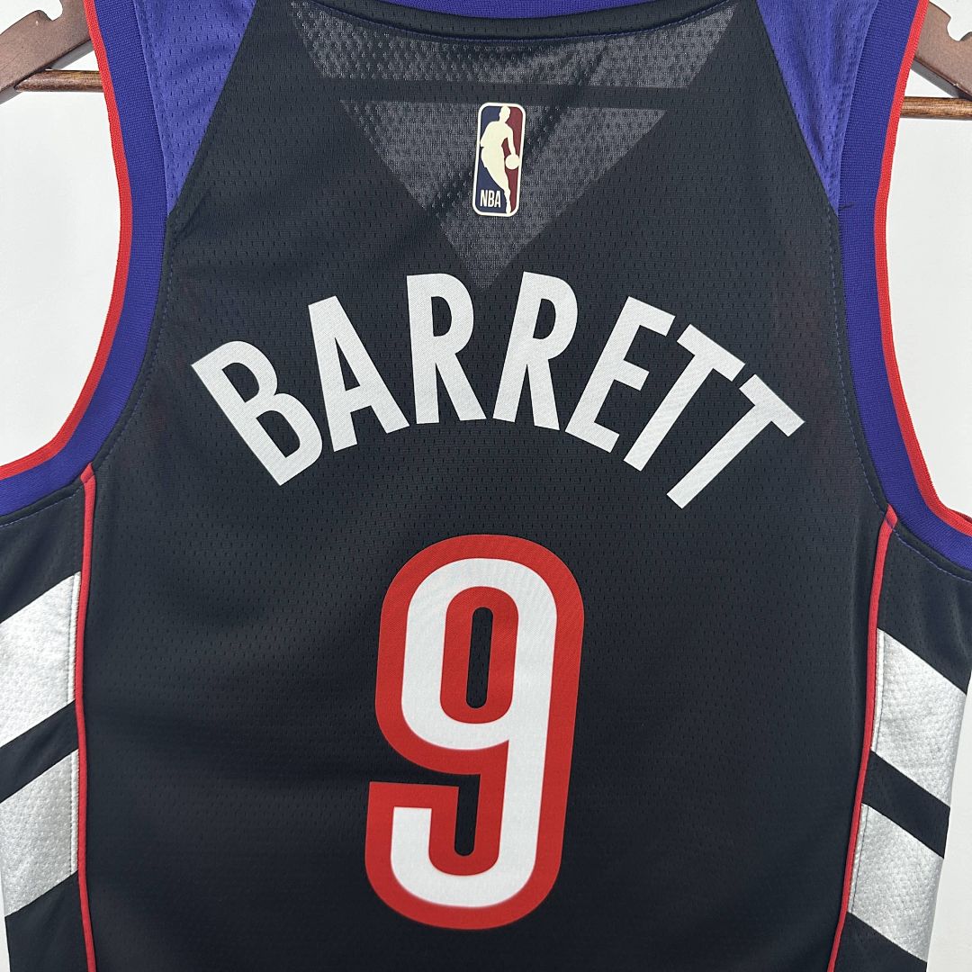 2025 Toronto Raptors Barrett #9 Retro Edition NBA Jersey 6