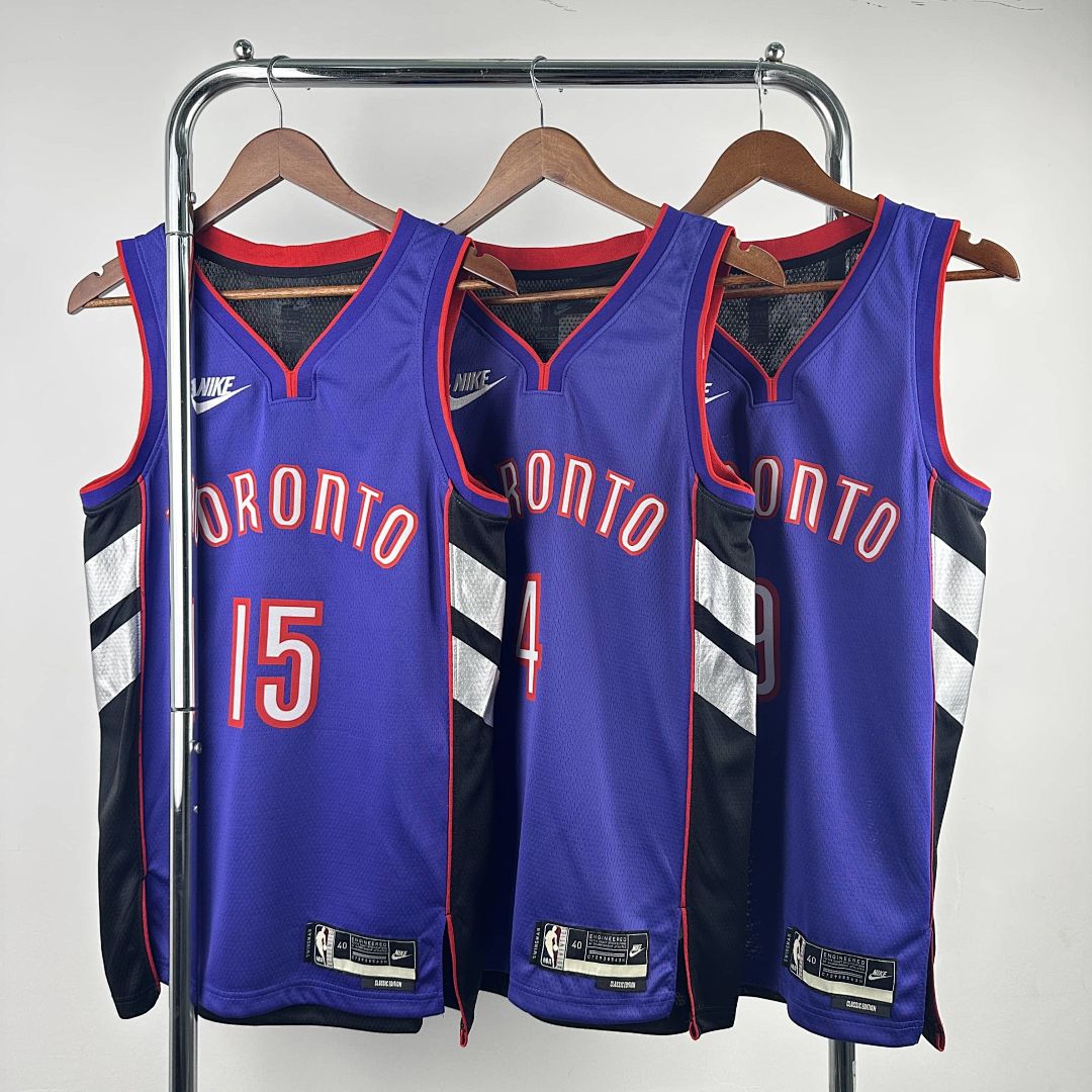 2025 Toronto Raptors Barnes #4 Retro Edition NBA Jersey 3