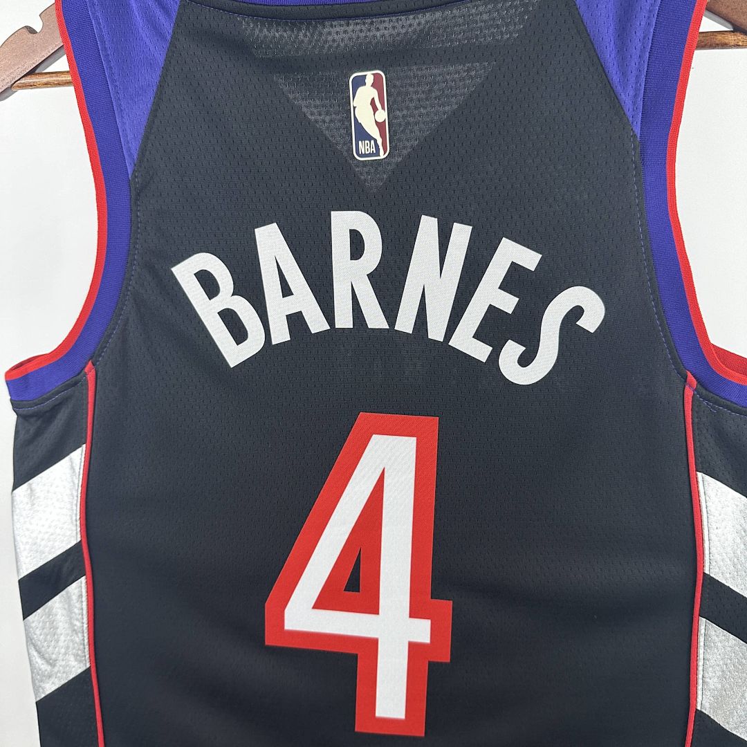 2025 Toronto Raptors Barnes #4 Retro Edition NBA Jersey 7
