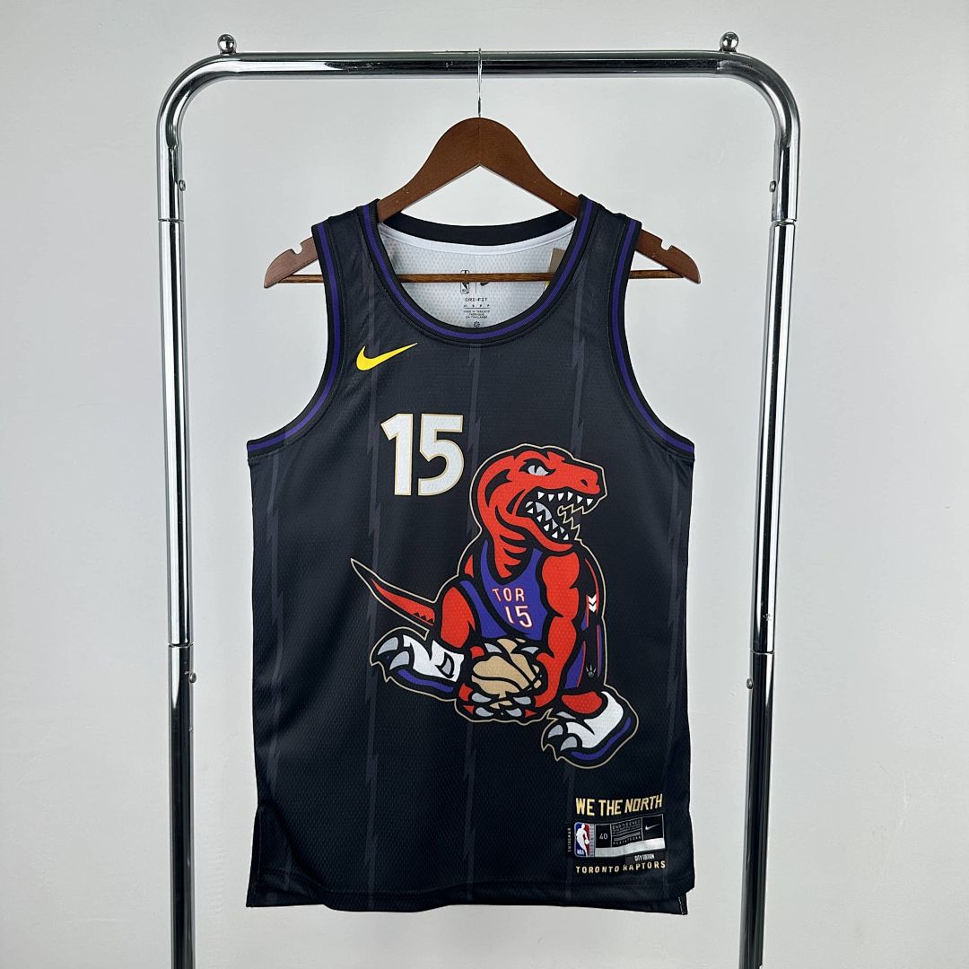 2025 Toronto Raptors Carter #15 City Edition NBA Jersey 11