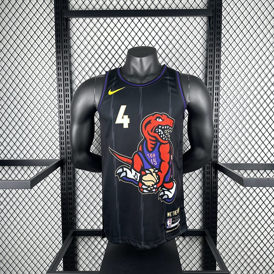 2025 Toronto Raptors Barnes #4 City Edition NBA Jersey