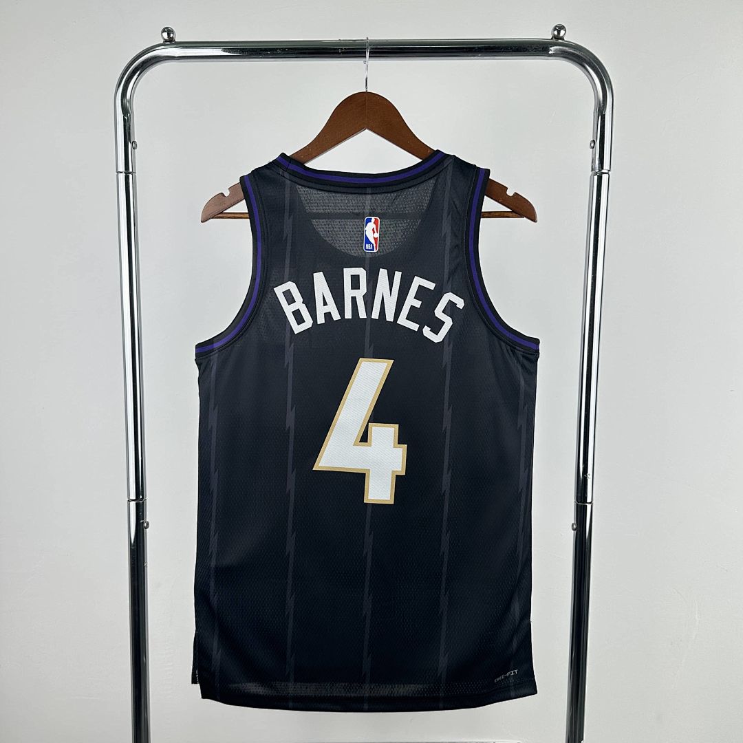 2025 Toronto Raptors Barnes #4 City Edition NBA Jersey 10